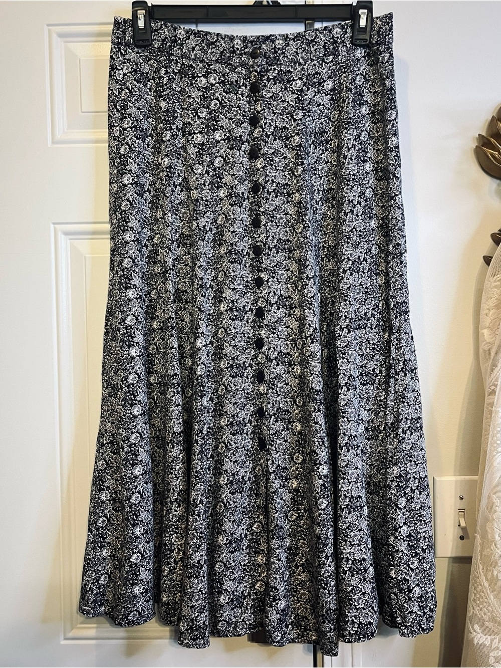 VTG 90s Compagnie Internationale Express Floral L Maxi Cottagecore Whimsigoth - Picture 2 of 10
